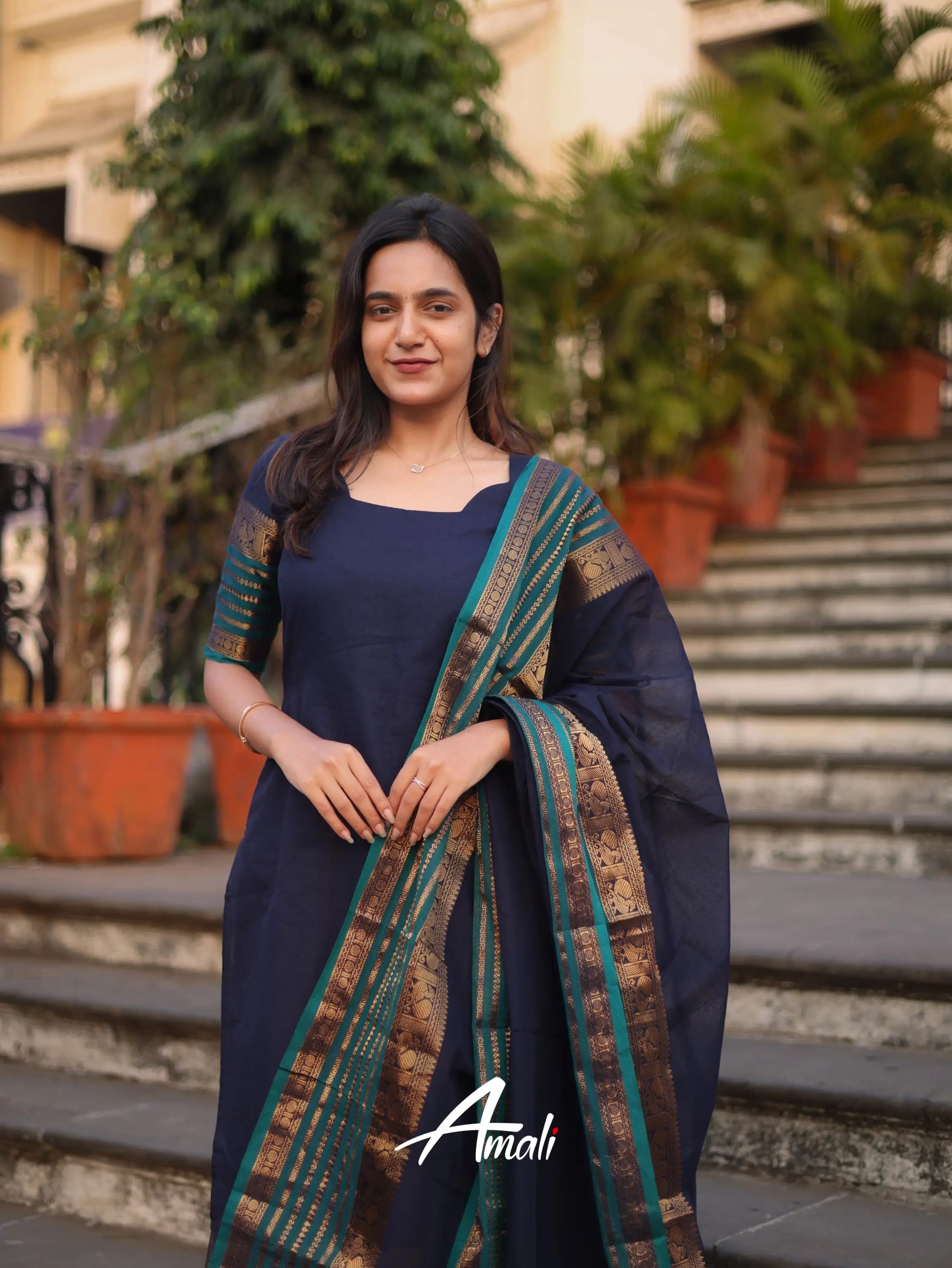 Kajal Kanchi Cotton Kurti Dupatta Set