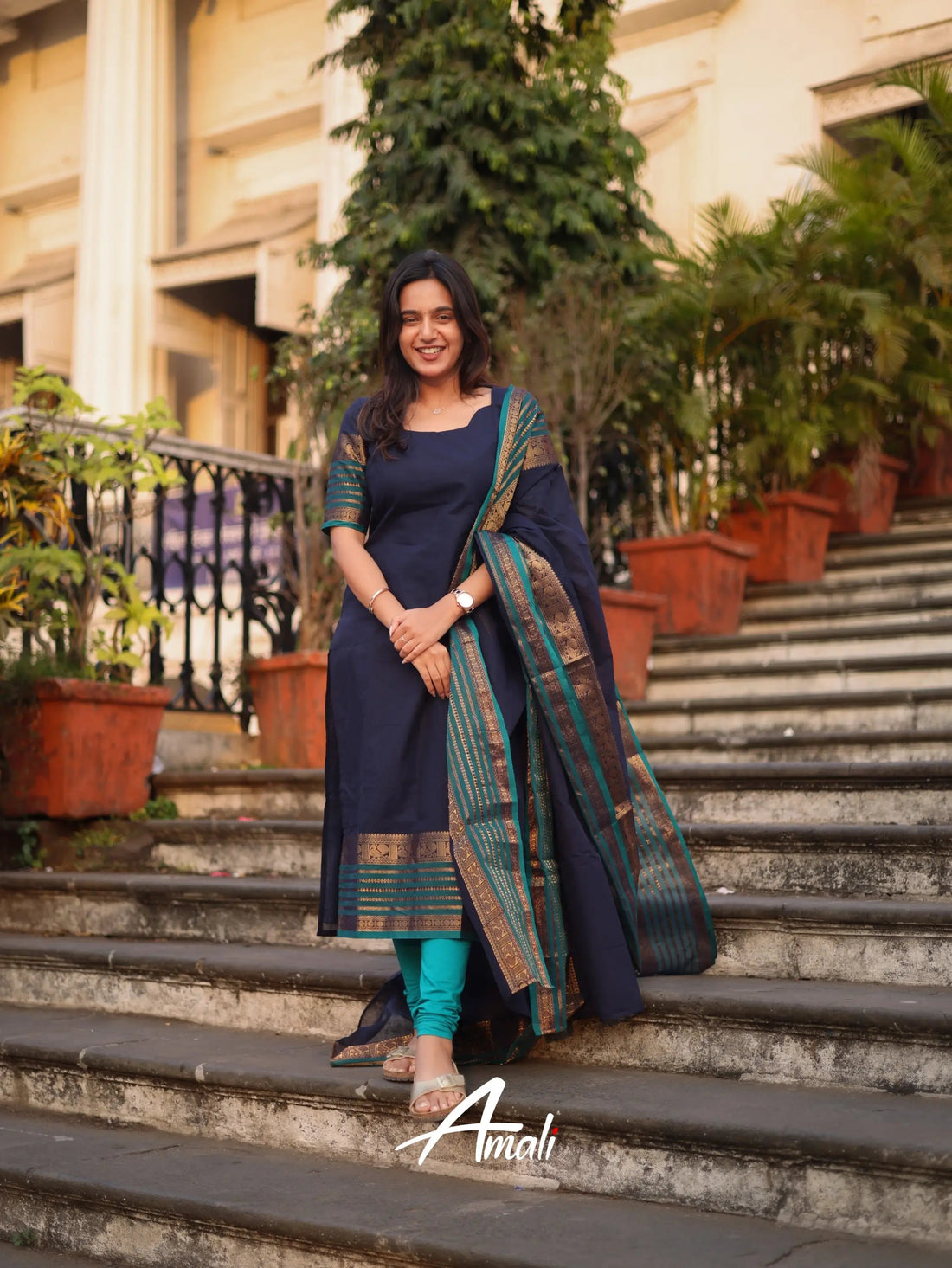Kajal Kanchi Cotton Kurti Dupatta Set