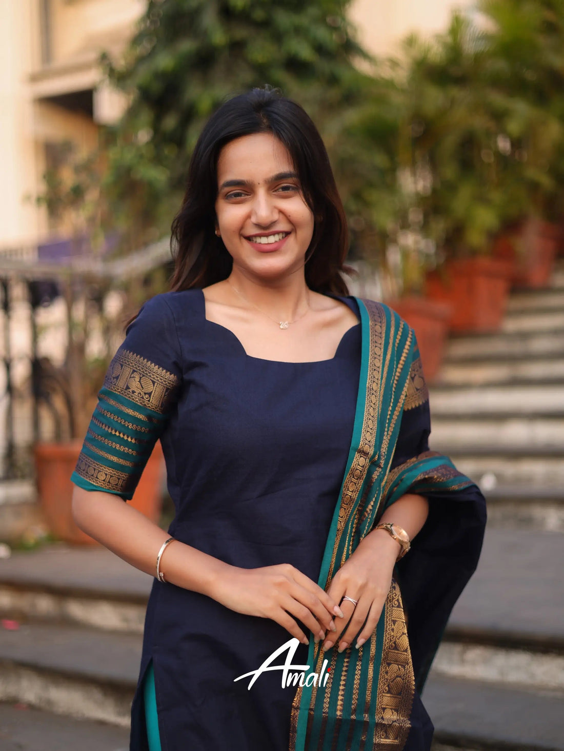 Kajal Kanchi Cotton Kurti Dupatta Set