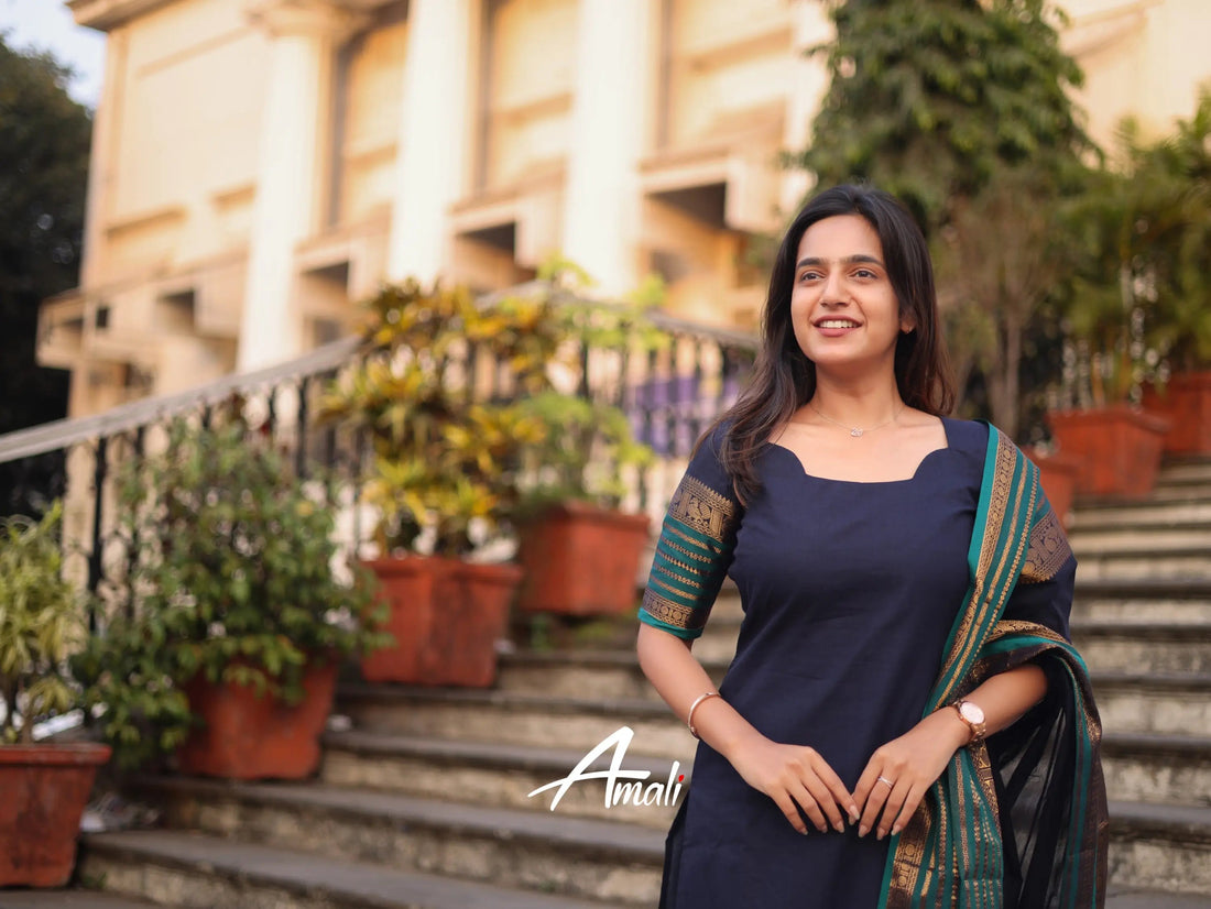 Kajal Kanchi Cotton Kurti Dupatta Set