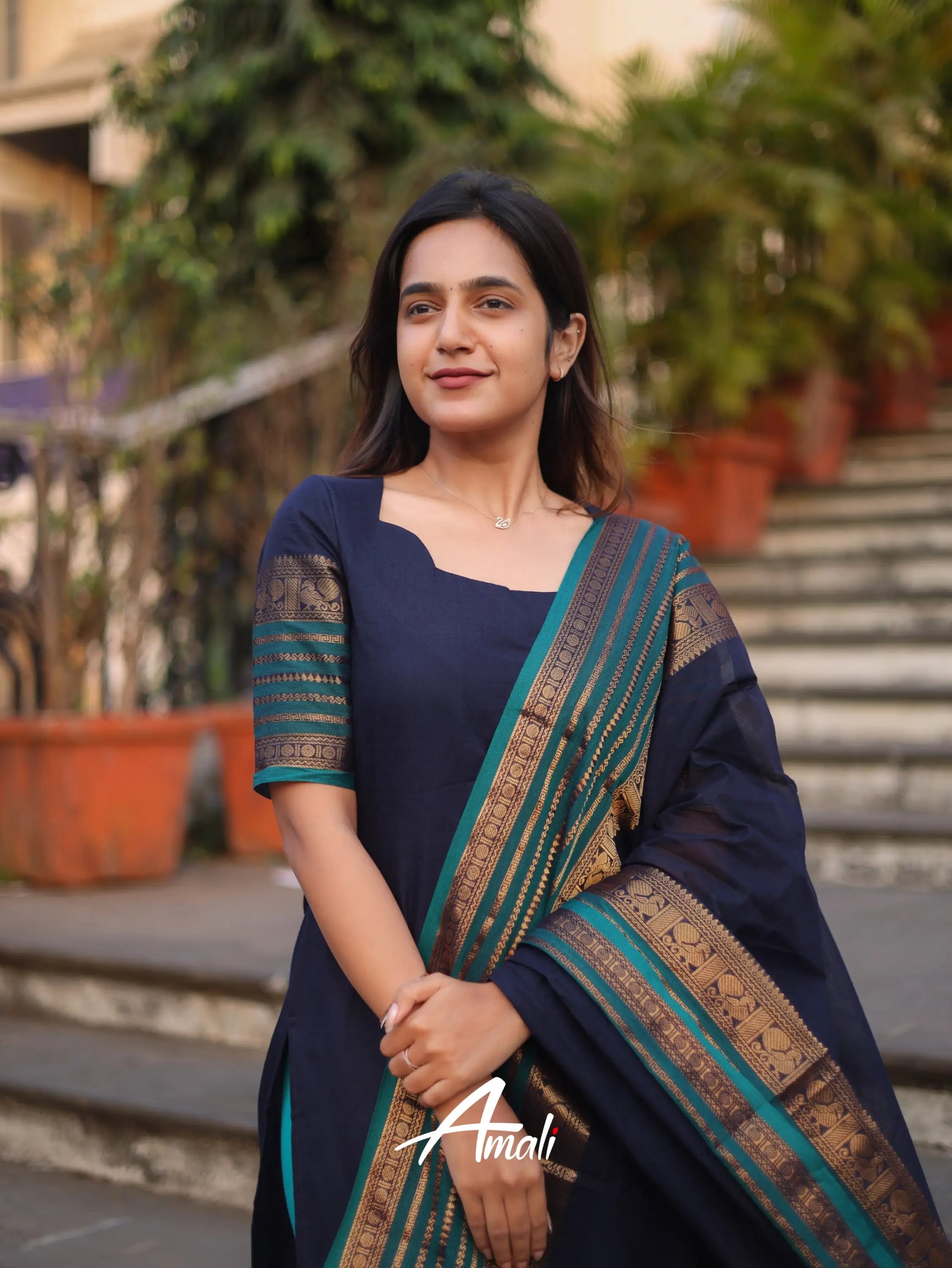 Kajal Kanchi Cotton Kurti Dupatta Set