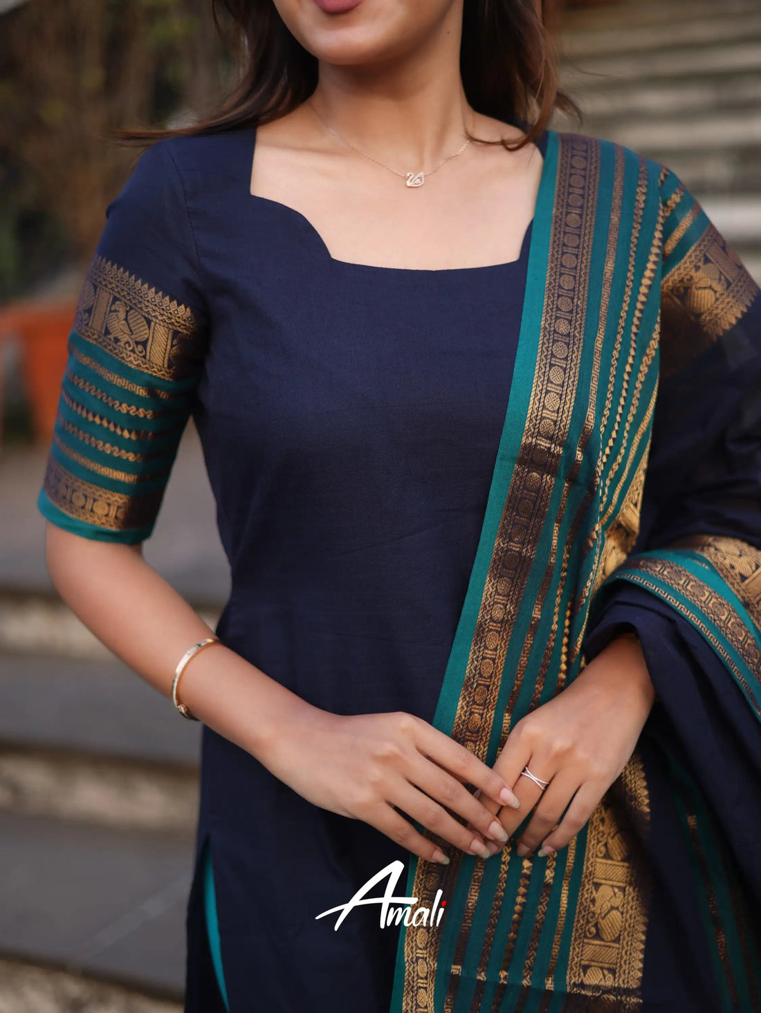 Kajal Kanchi Cotton Kurti Dupatta Set