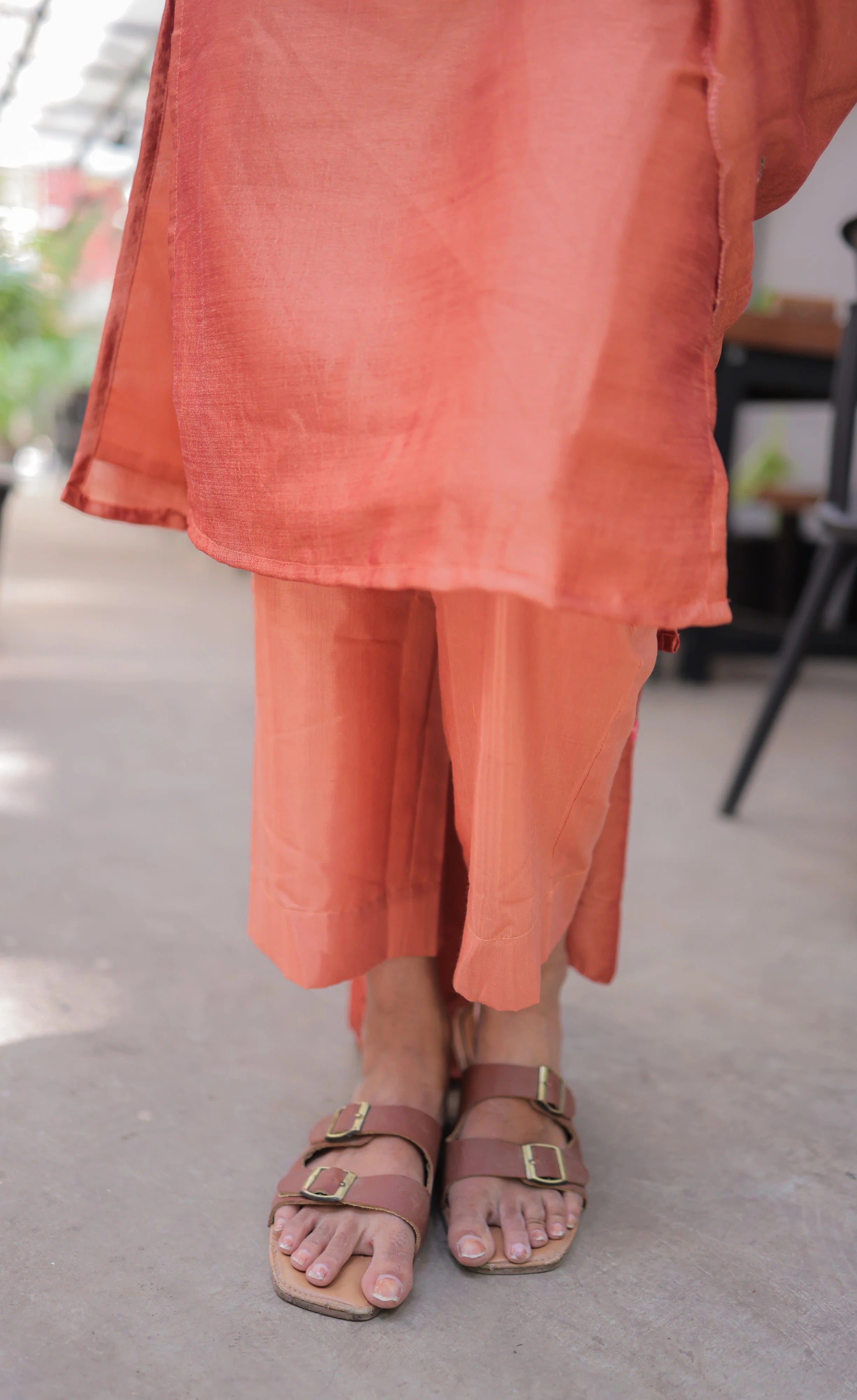 Nakashatra Embroidered Cotton Suit Set