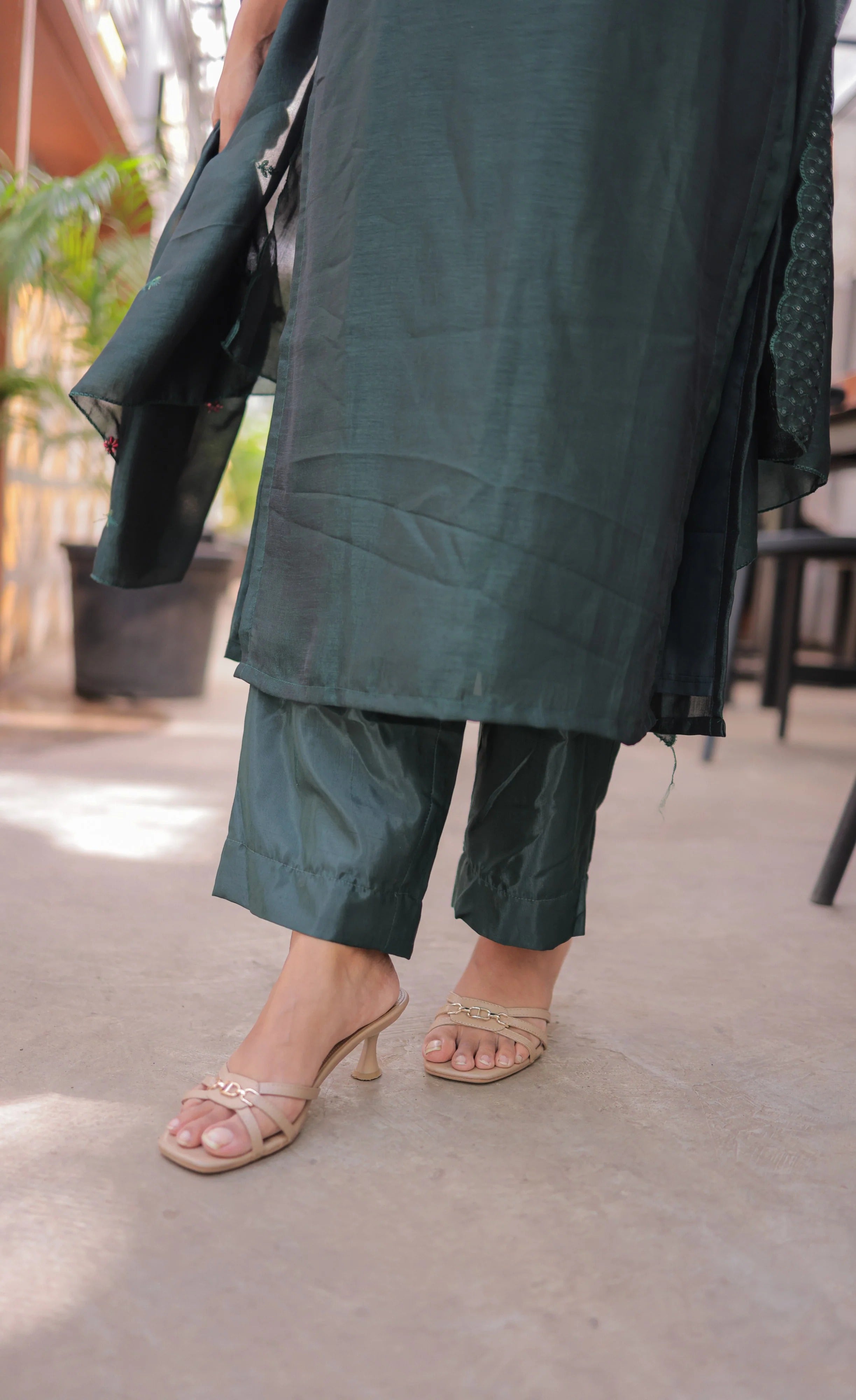 Nakashatra Embroidered Cotton Suit Set