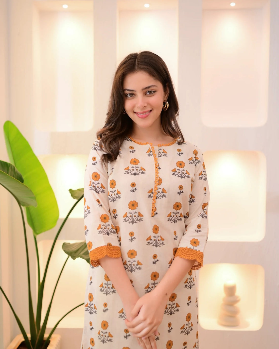 Printed Rayon Kurta Pant Set