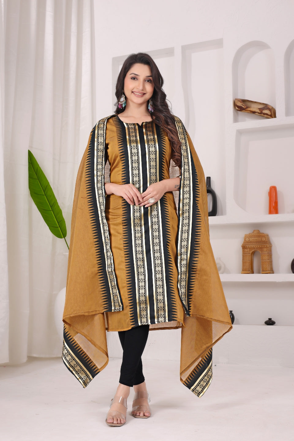 Serenity Kanchi Cotton Kurta & Dupatta Set