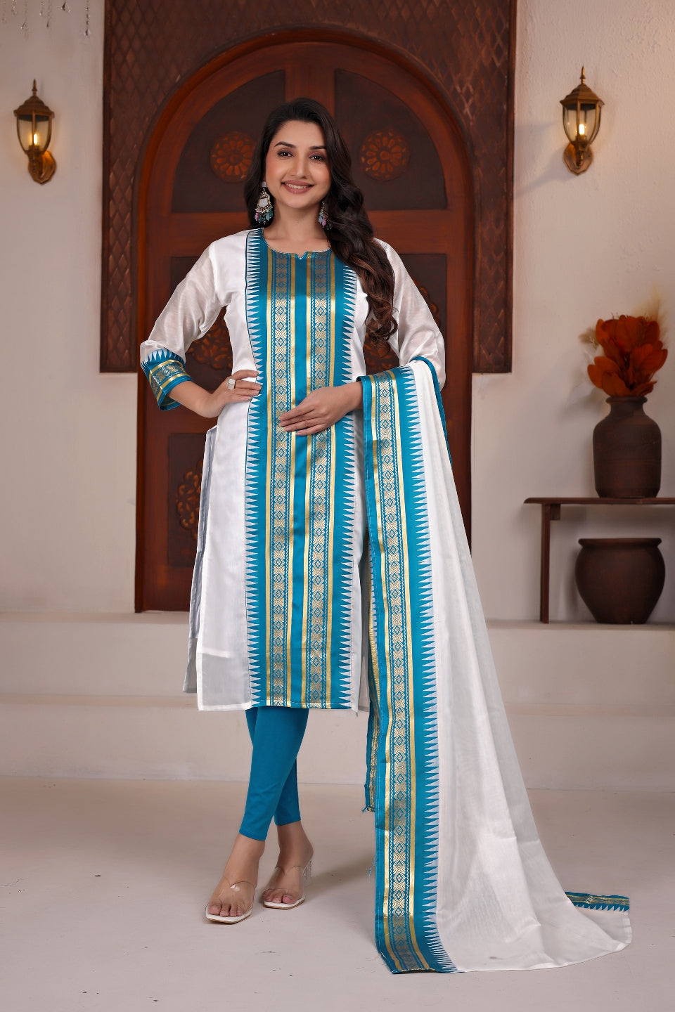 Serenity Kanchi Cotton Kurta & Dupatta Set