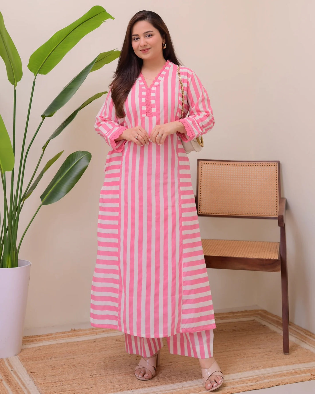 Grace Printed Rayon Kurta Palazzo Set