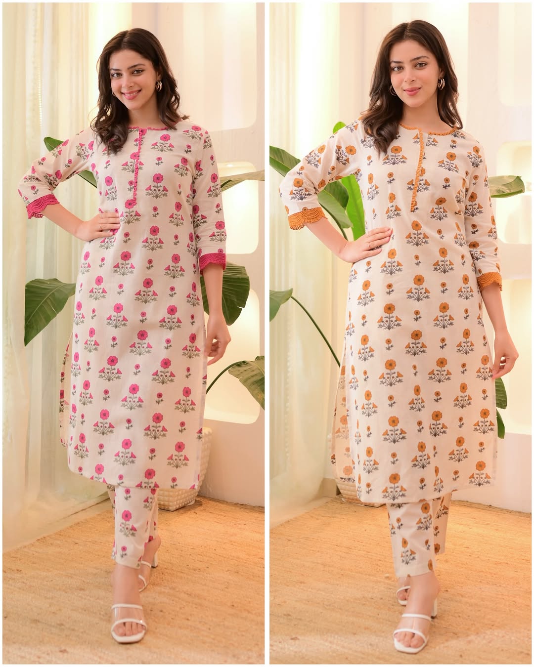 Printed Rayon Kurta Pant Set