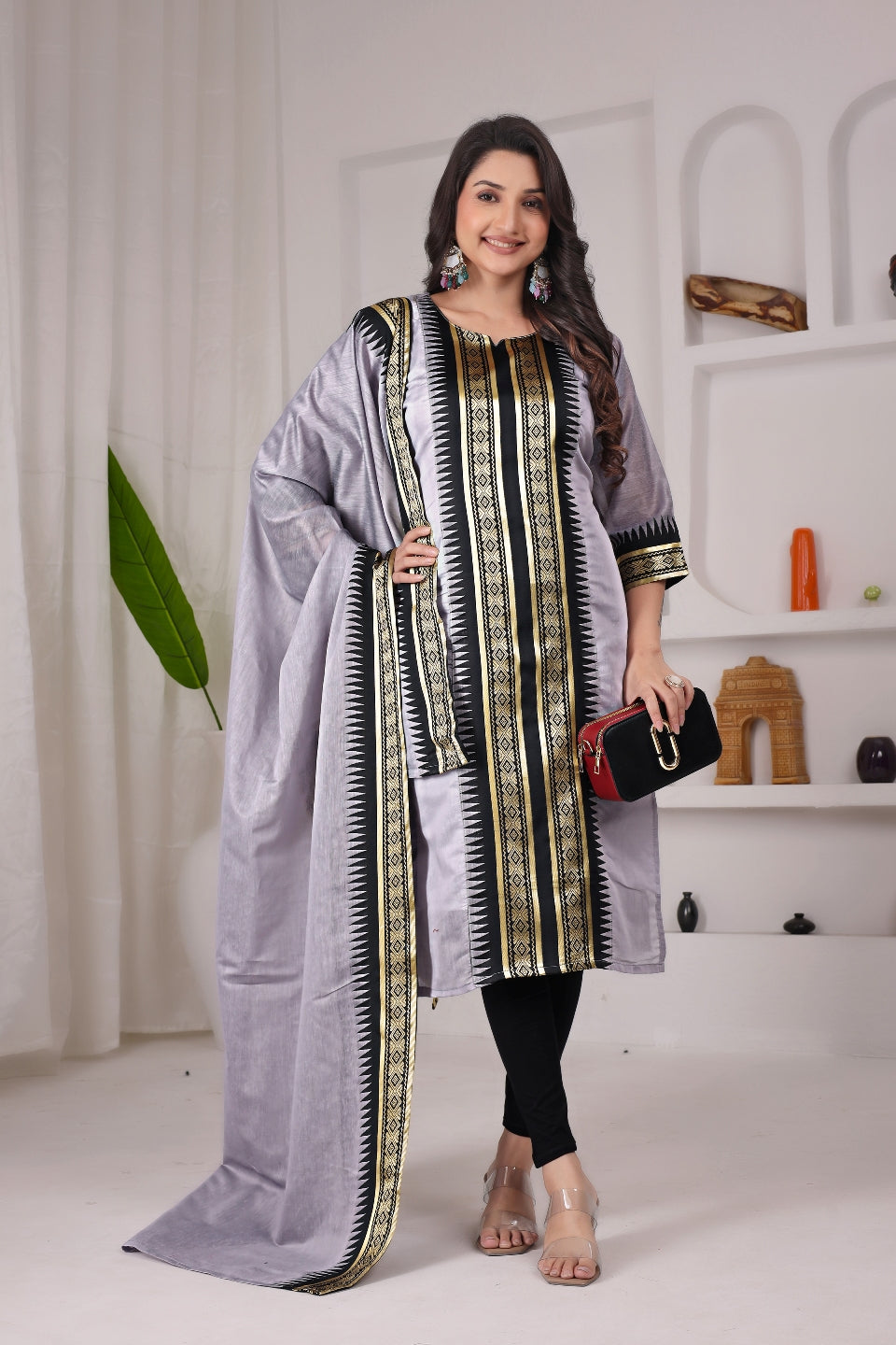 Serenity Kanchi Cotton Kurta & Dupatta Set