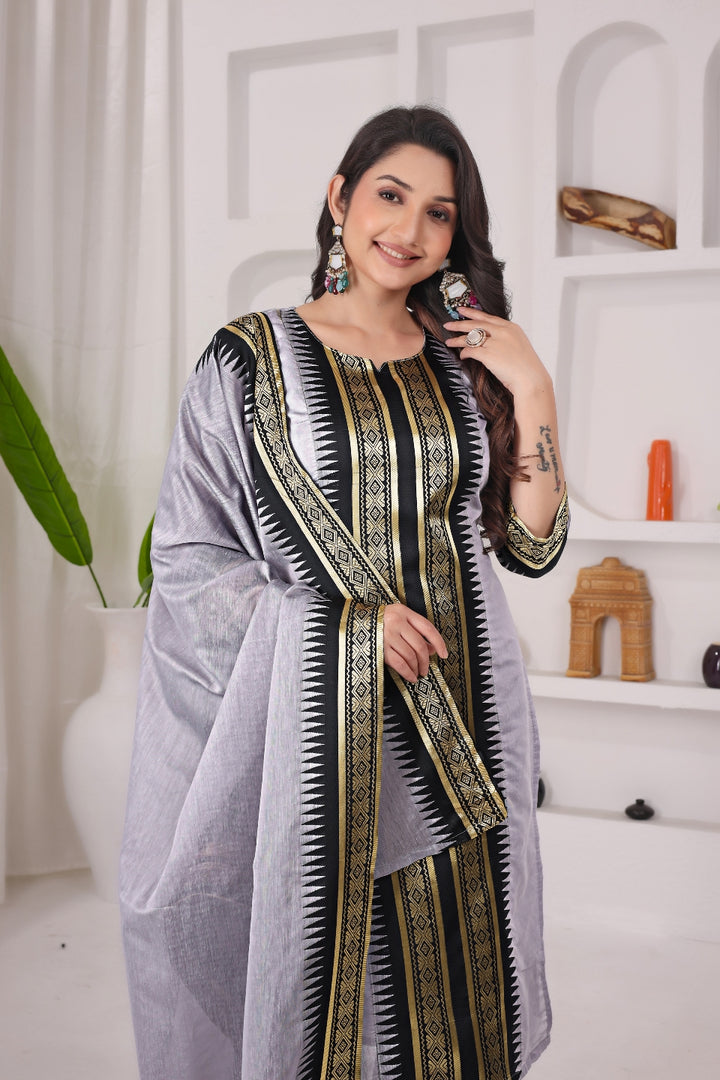 Serenity Kanchi Cotton Kurta & Dupatta Set