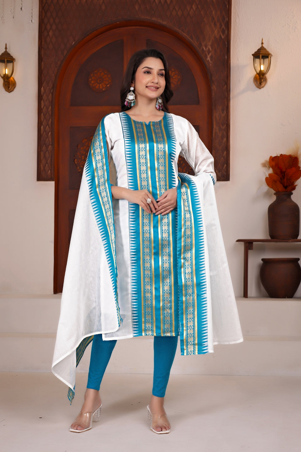 Serenity Kanchi Cotton Kurta & Dupatta Set