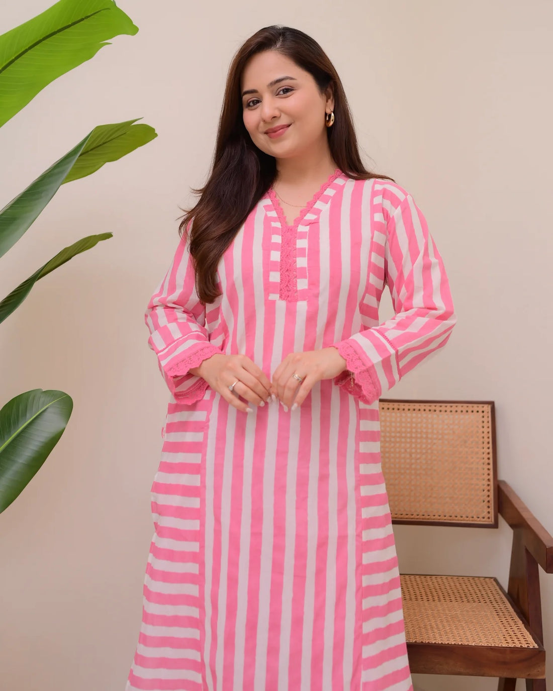 Grace Printed Rayon Kurta Palazzo Set