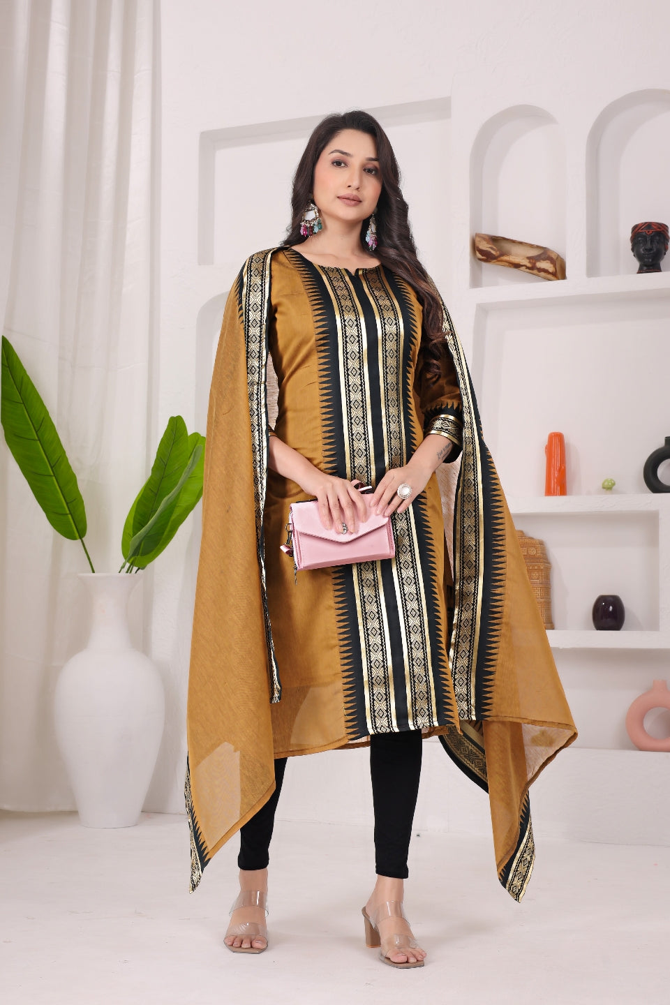 Serenity Kanchi Cotton Kurta & Dupatta Set