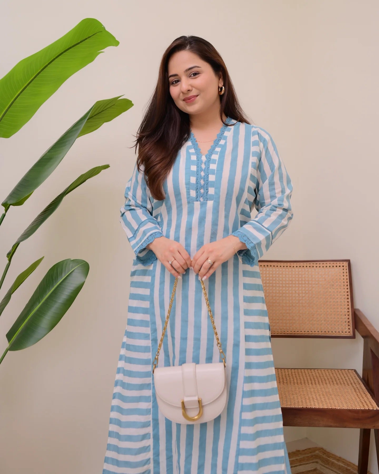 Grace Printed Rayon Kurta Palazzo Set