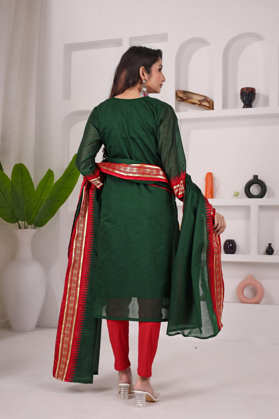 Serenity Kanchi Cotton Kurta & Dupatta Set