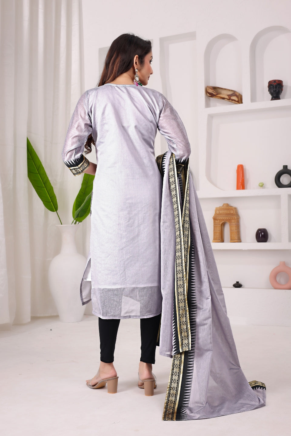 Serenity Kanchi Cotton Kurta & Dupatta Set