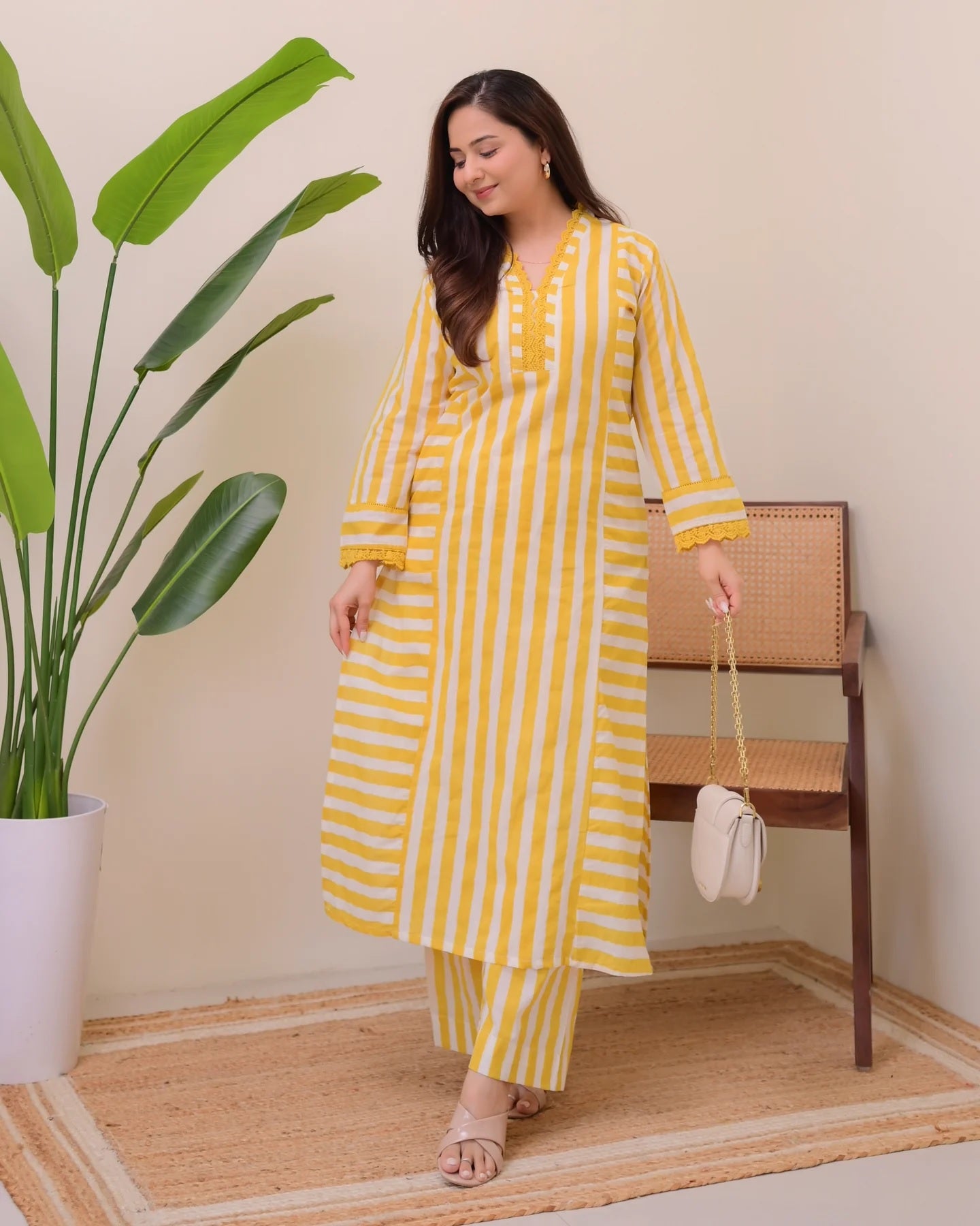 Grace Printed Rayon Kurta Palazzo Set