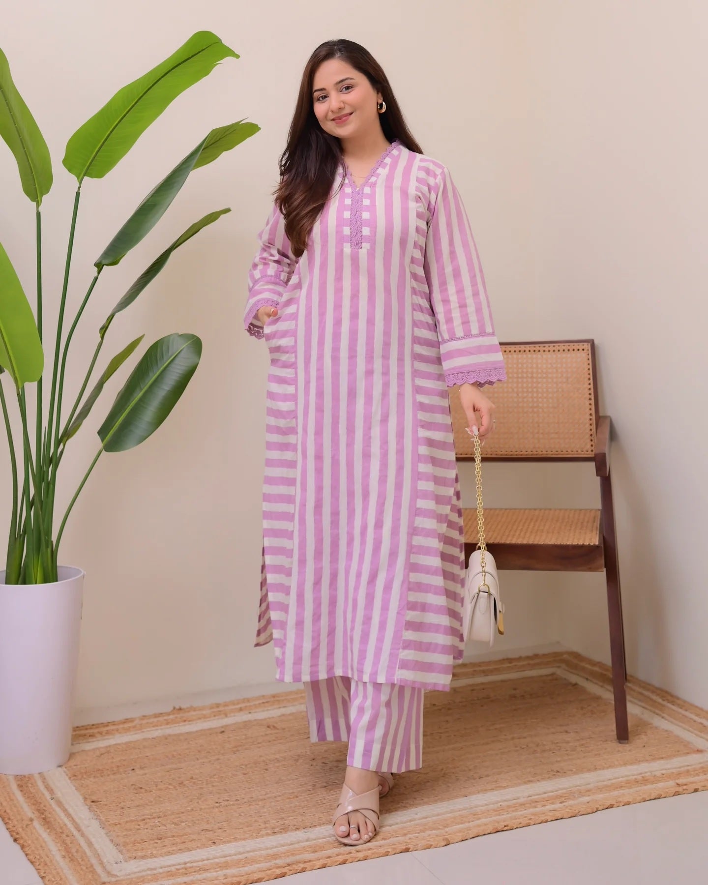 Grace Printed Rayon Kurta Palazzo Set