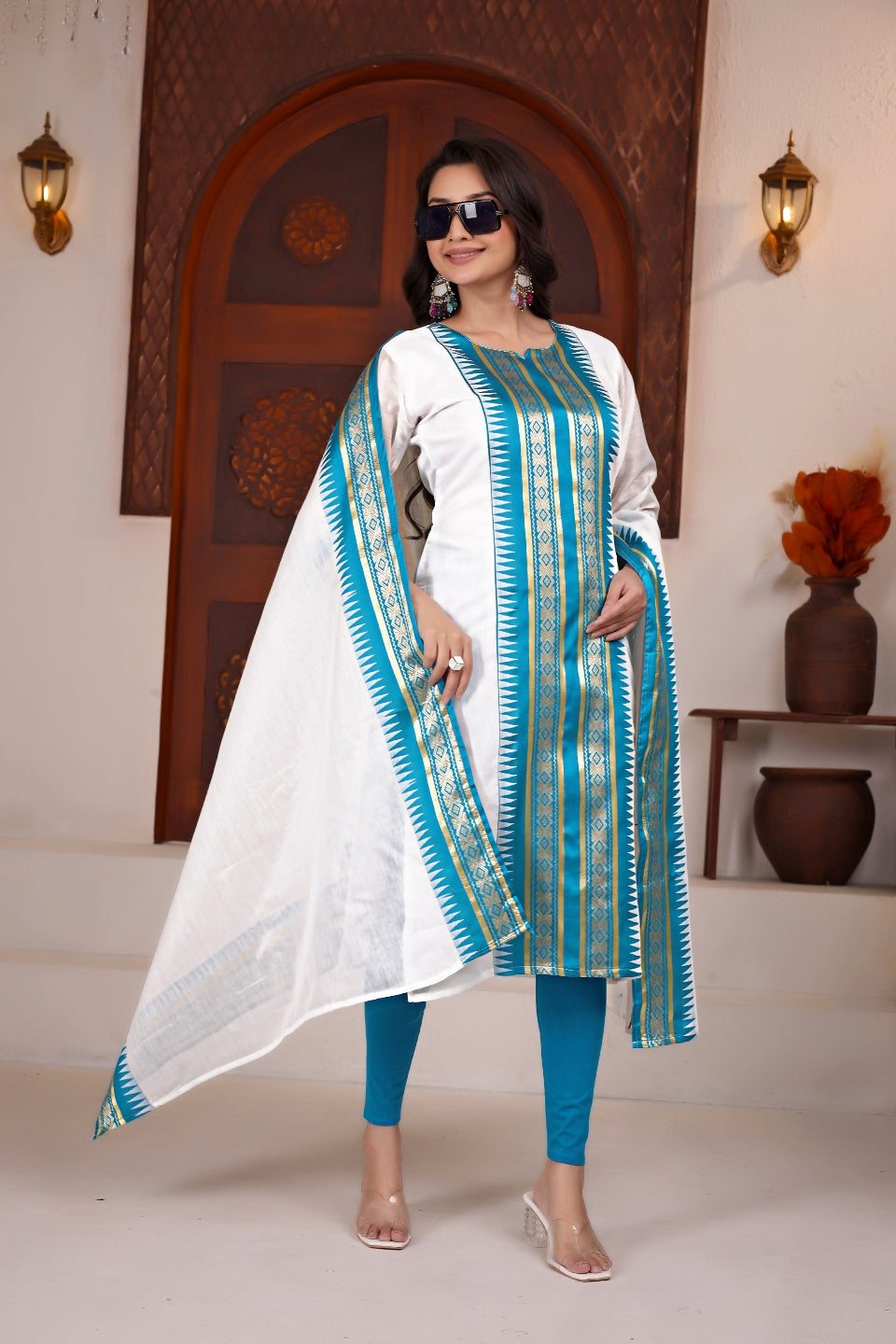 Serenity Kanchi Cotton Kurta & Dupatta Set