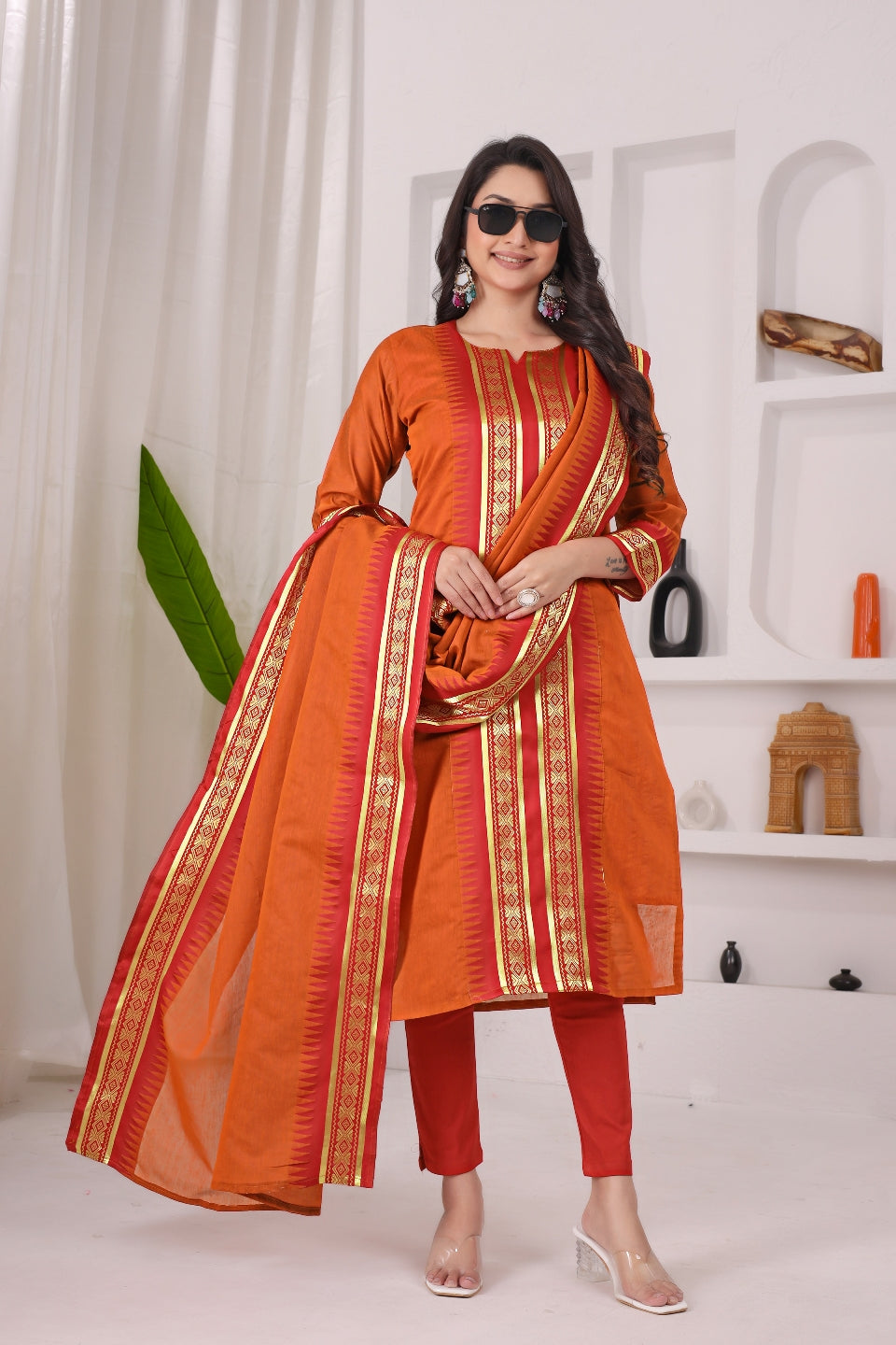Serenity Kanchi Cotton Kurta & Dupatta Set