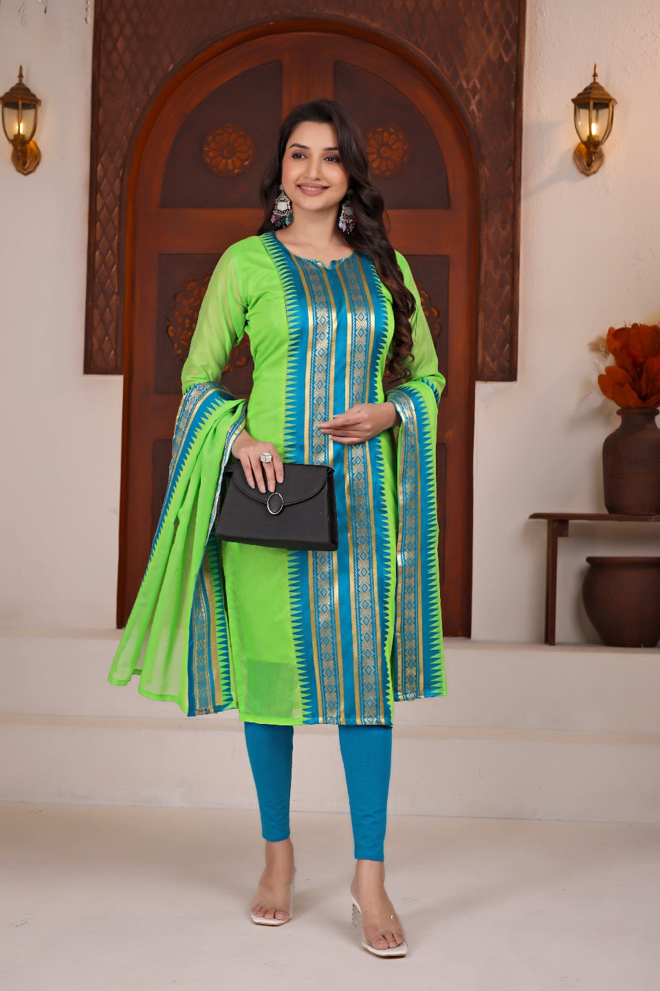 Serenity Kanchi Cotton Kurta & Dupatta Set