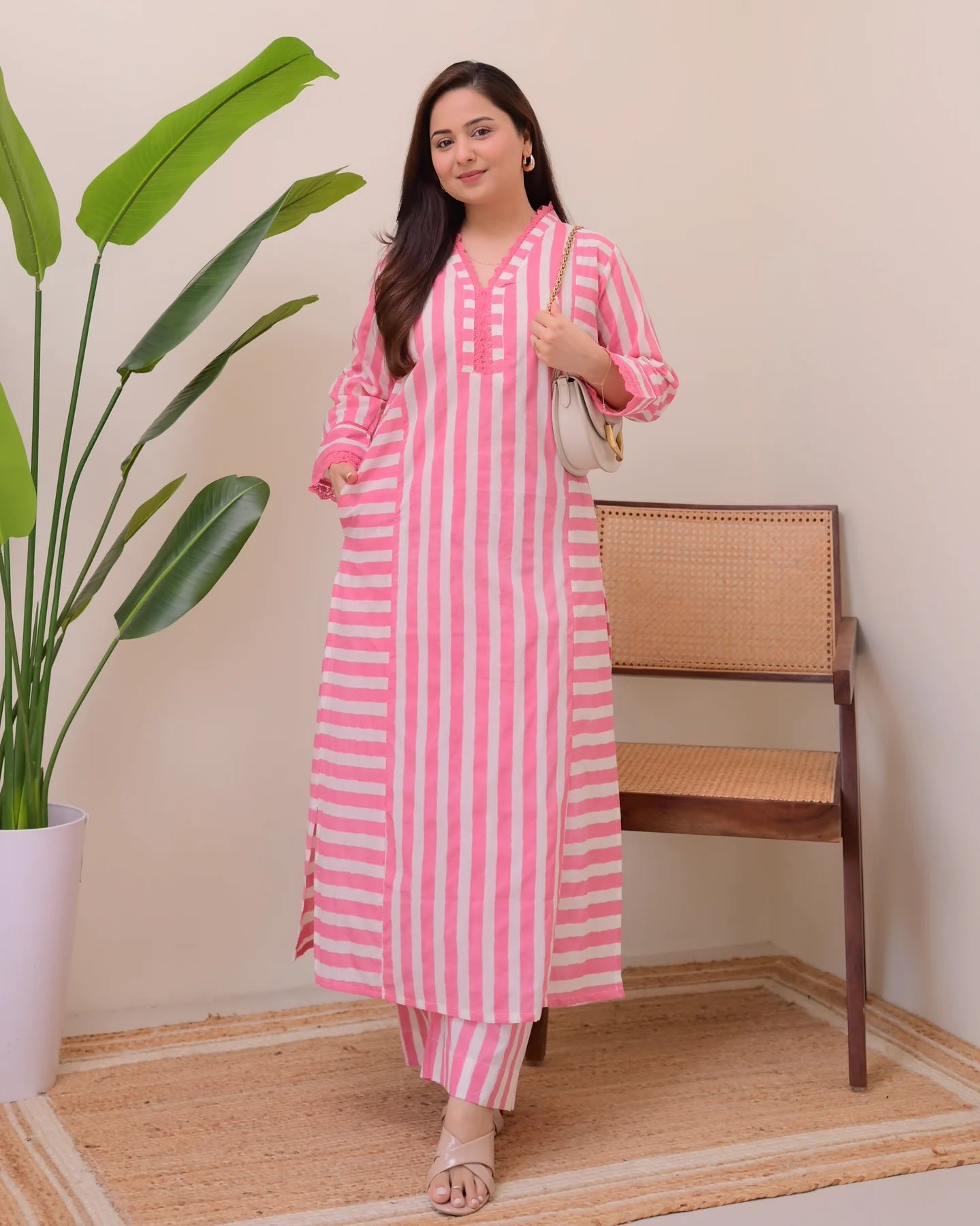 Grace Printed Rayon Kurta Palazzo Set