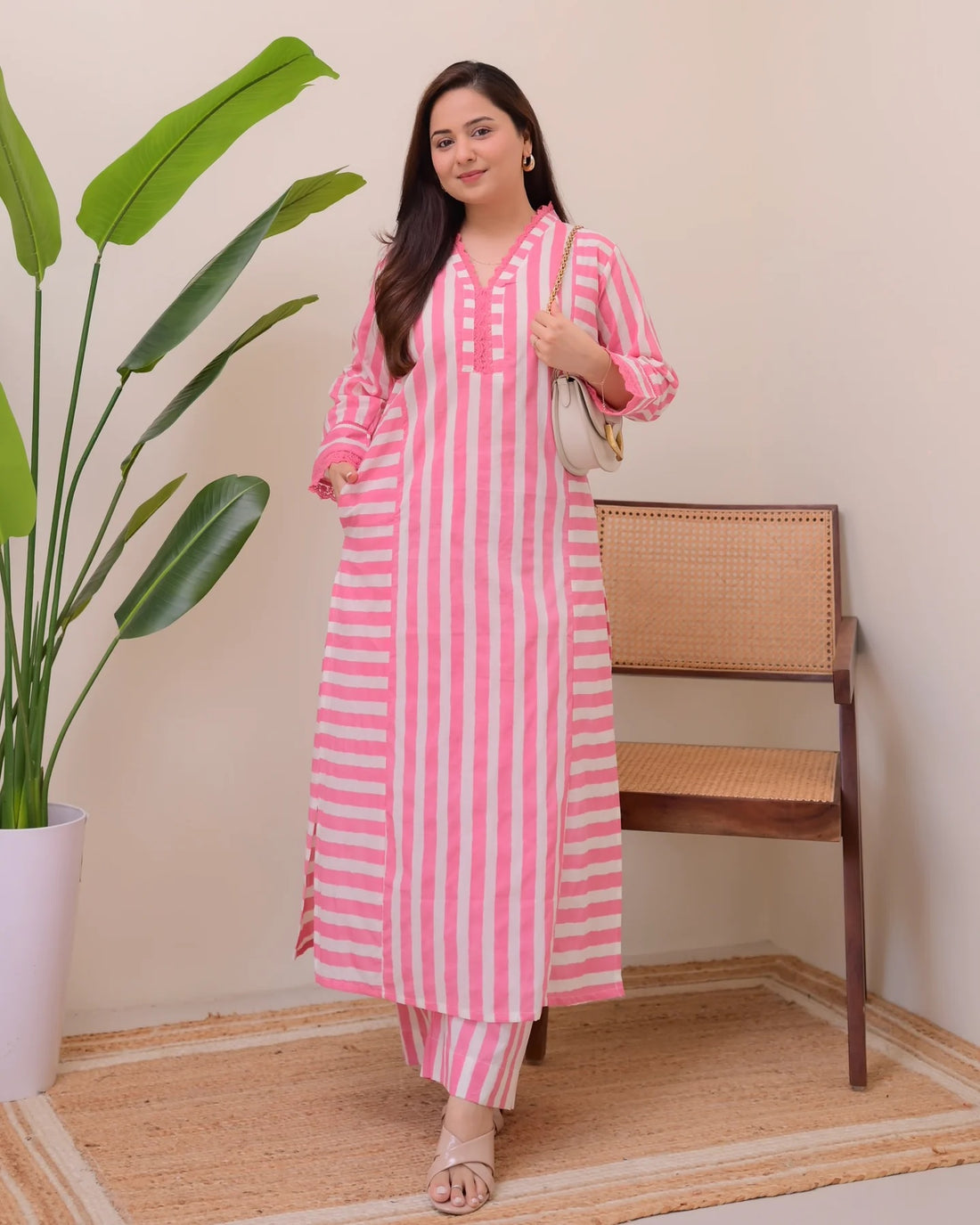 Grace Printed Rayon Kurta Palazzo Set