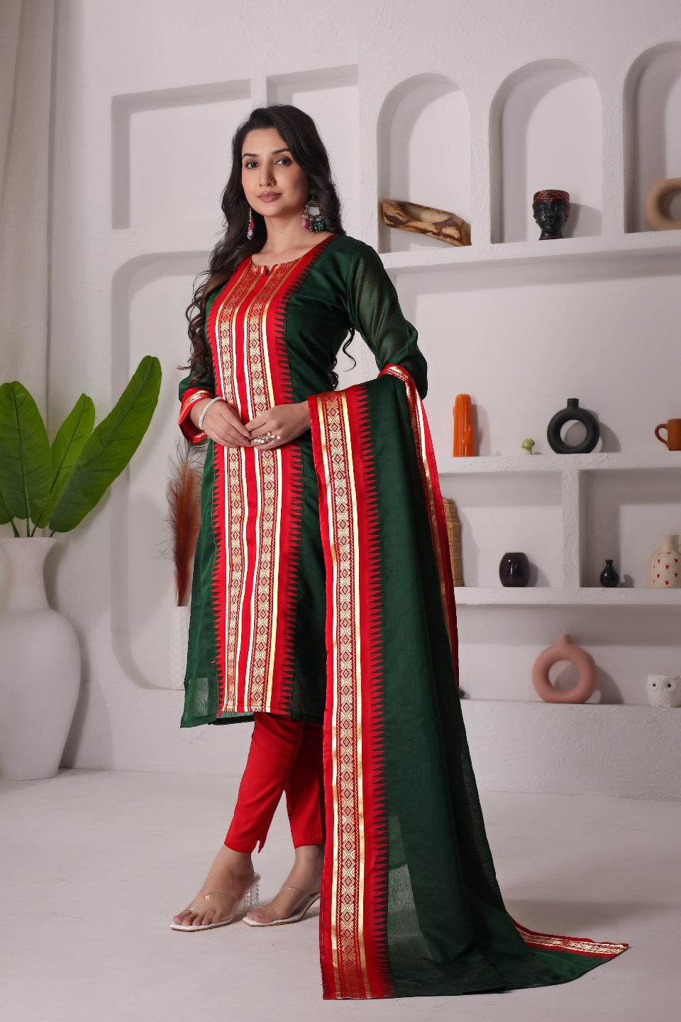 Serenity Kanchi Cotton Kurta & Dupatta Set