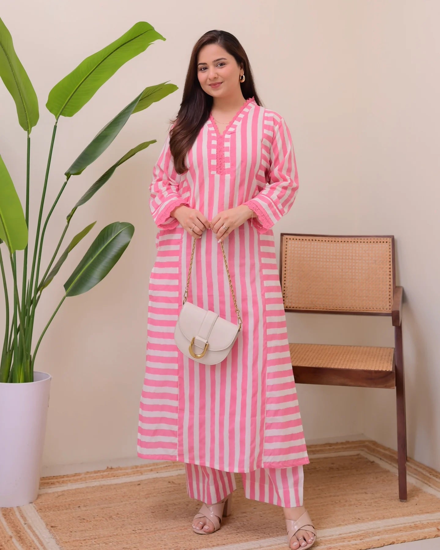 Grace Printed Rayon Kurta Palazzo Set