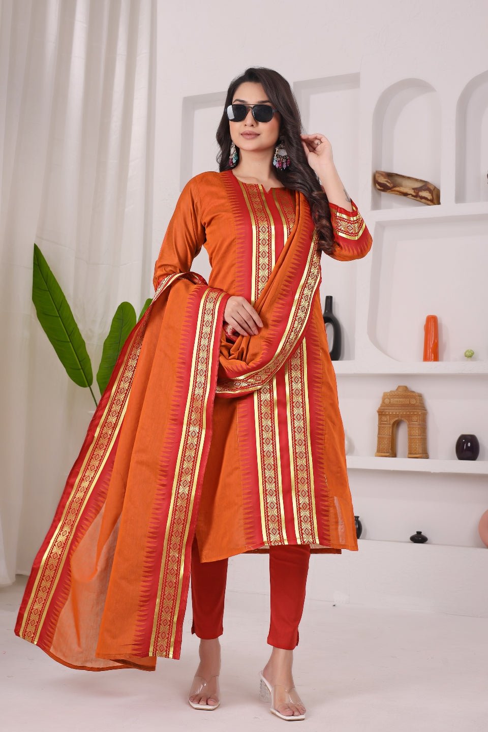 Serenity Kanchi Cotton Kurta & Dupatta Set