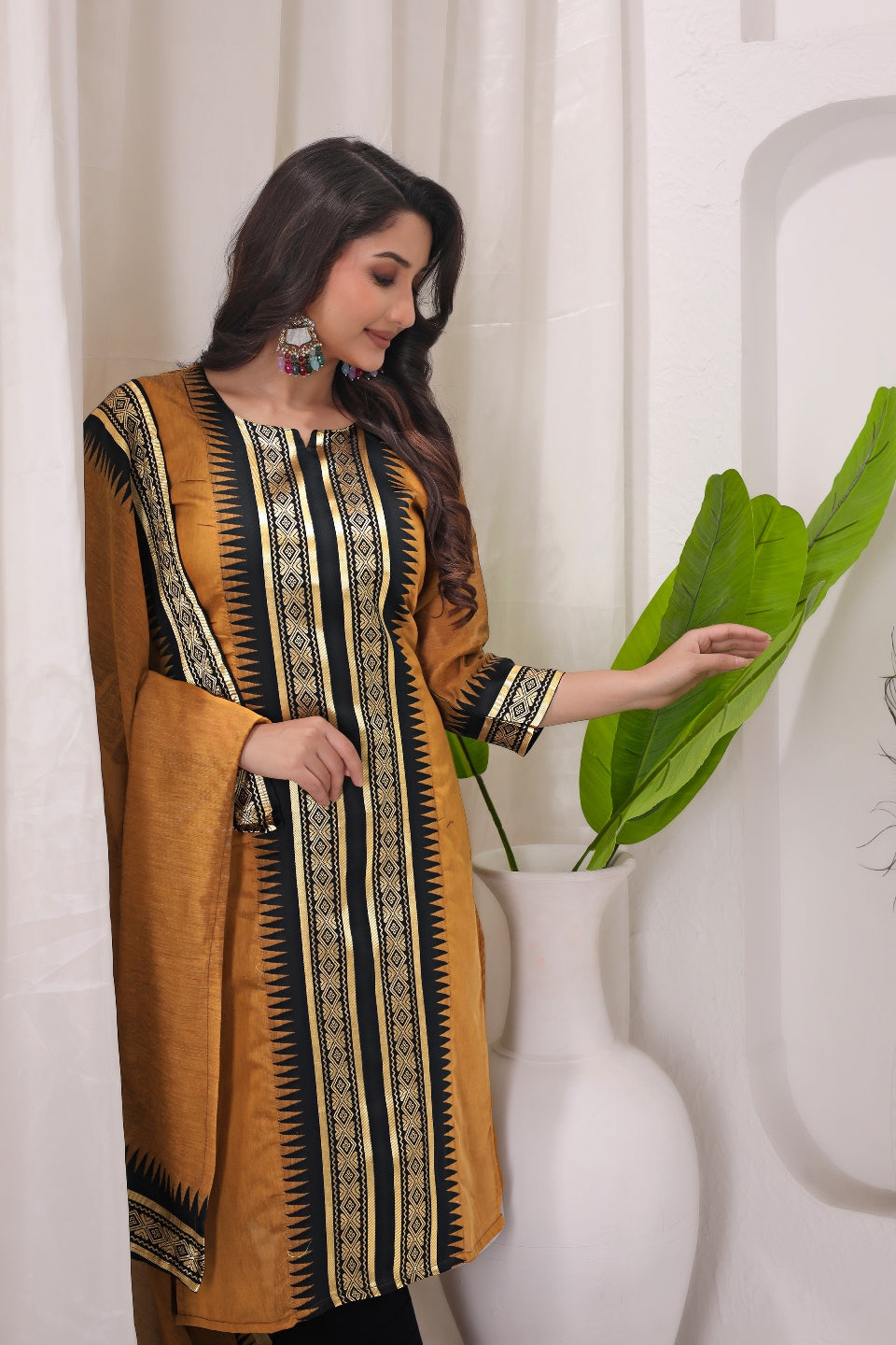 Serenity Kanchi Cotton Kurta & Dupatta Set