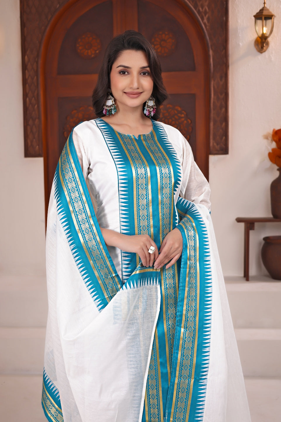 Serenity Kanchi Cotton Kurta & Dupatta Set