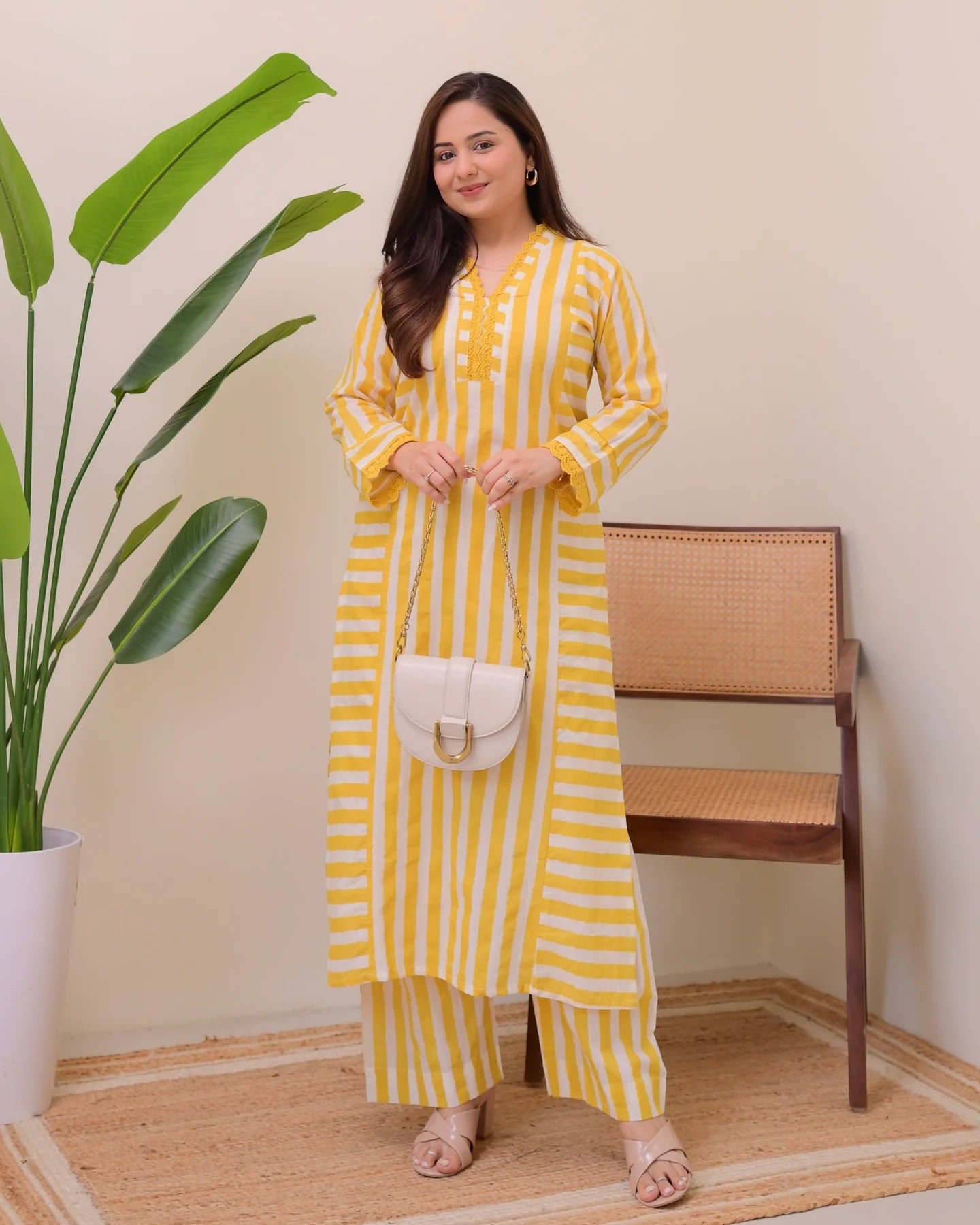 Grace Printed Rayon Kurta Palazzo Set