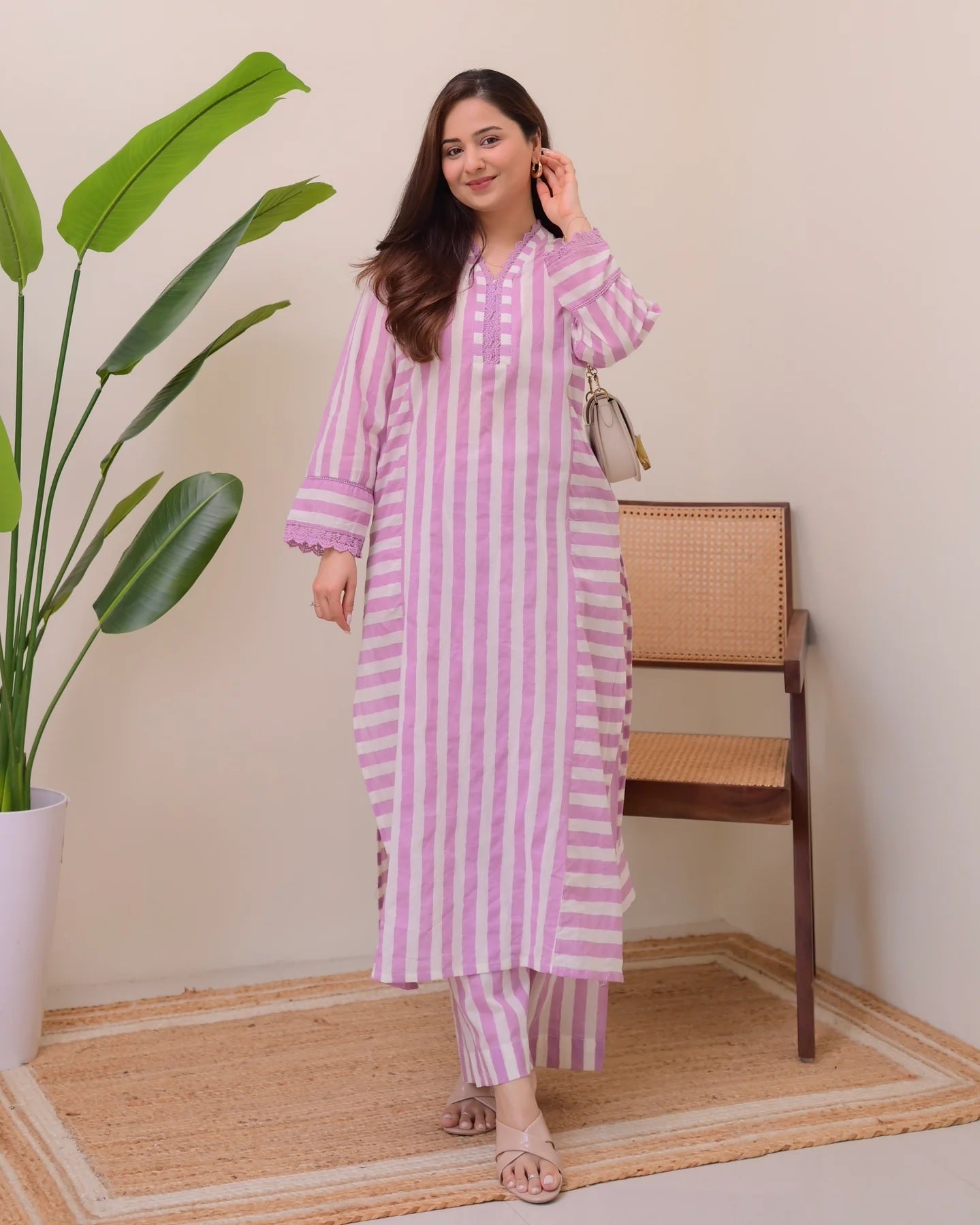 Grace Printed Rayon Kurta Palazzo Set