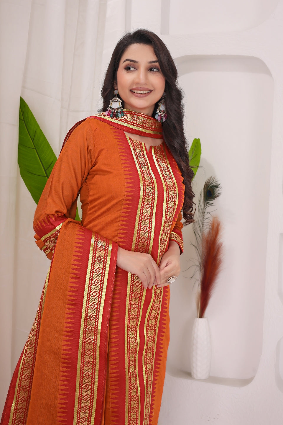 Serenity Kanchi Cotton Kurta & Dupatta Set