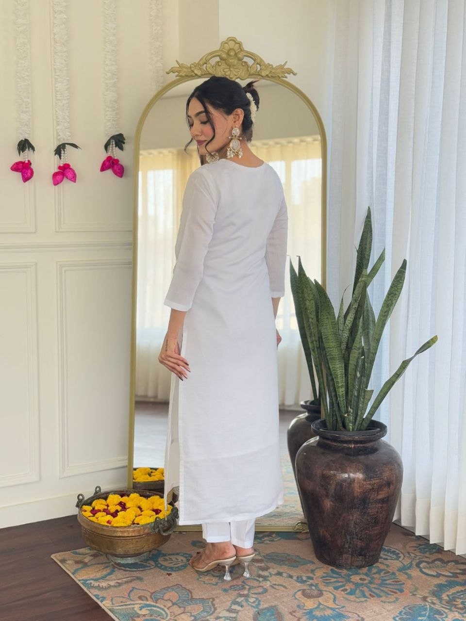 Shivangi Chanderi Silk Embroidered Suit Set
