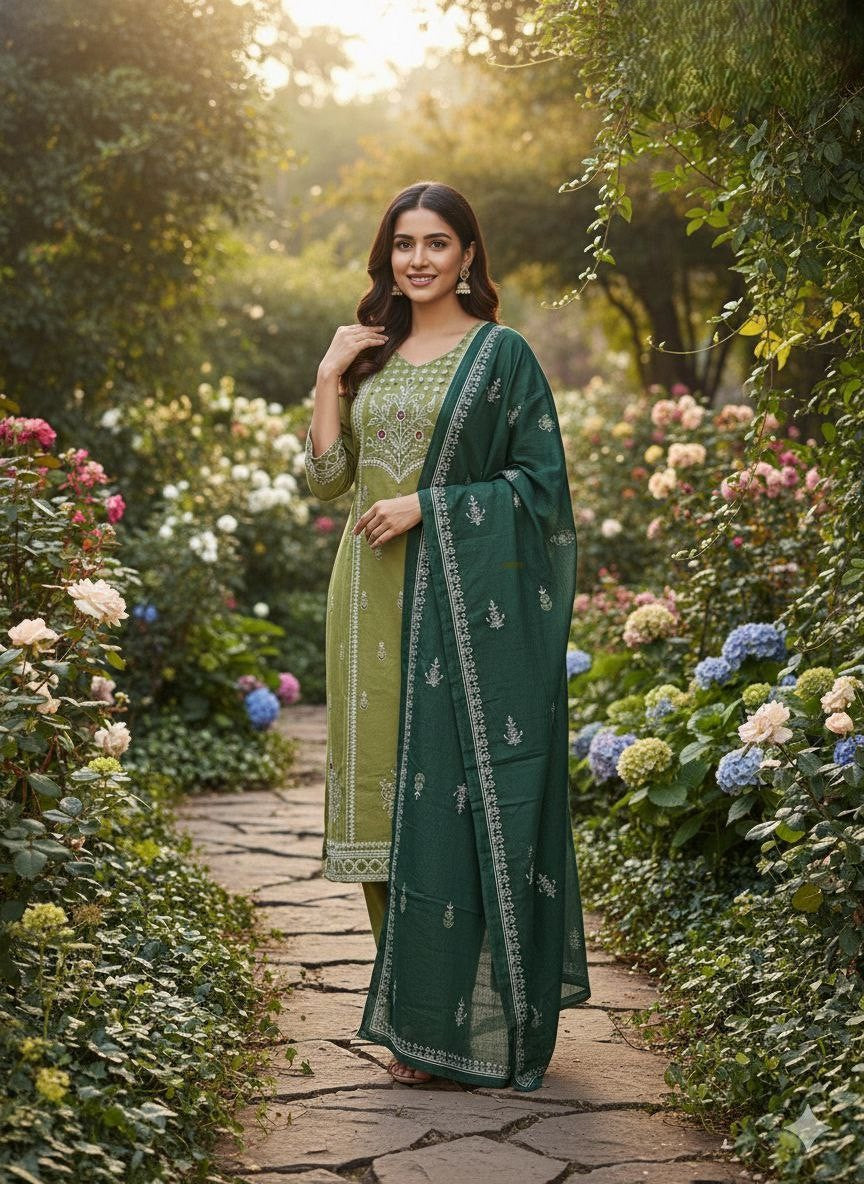 Kurti Pent Dupatta Set