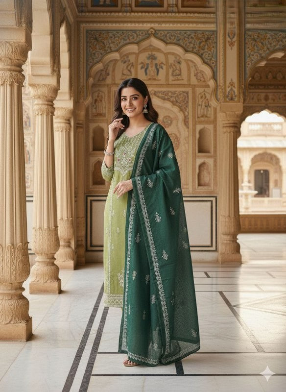Kurti Pent Dupatta Set