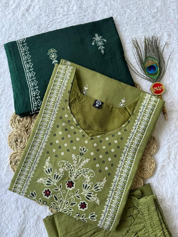 Kurti Pent Dupatta Set