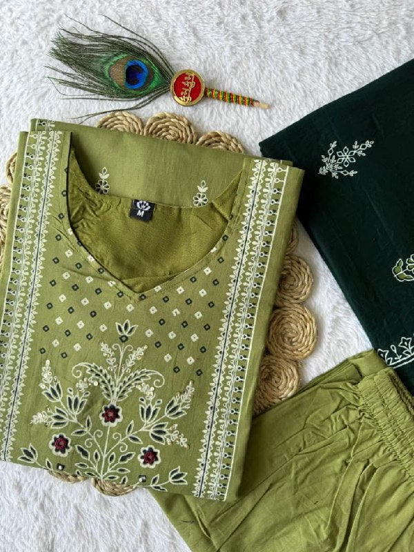 Kurti Pent Dupatta Set