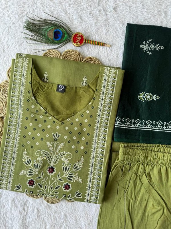 Kurti Pent Dupatta Set