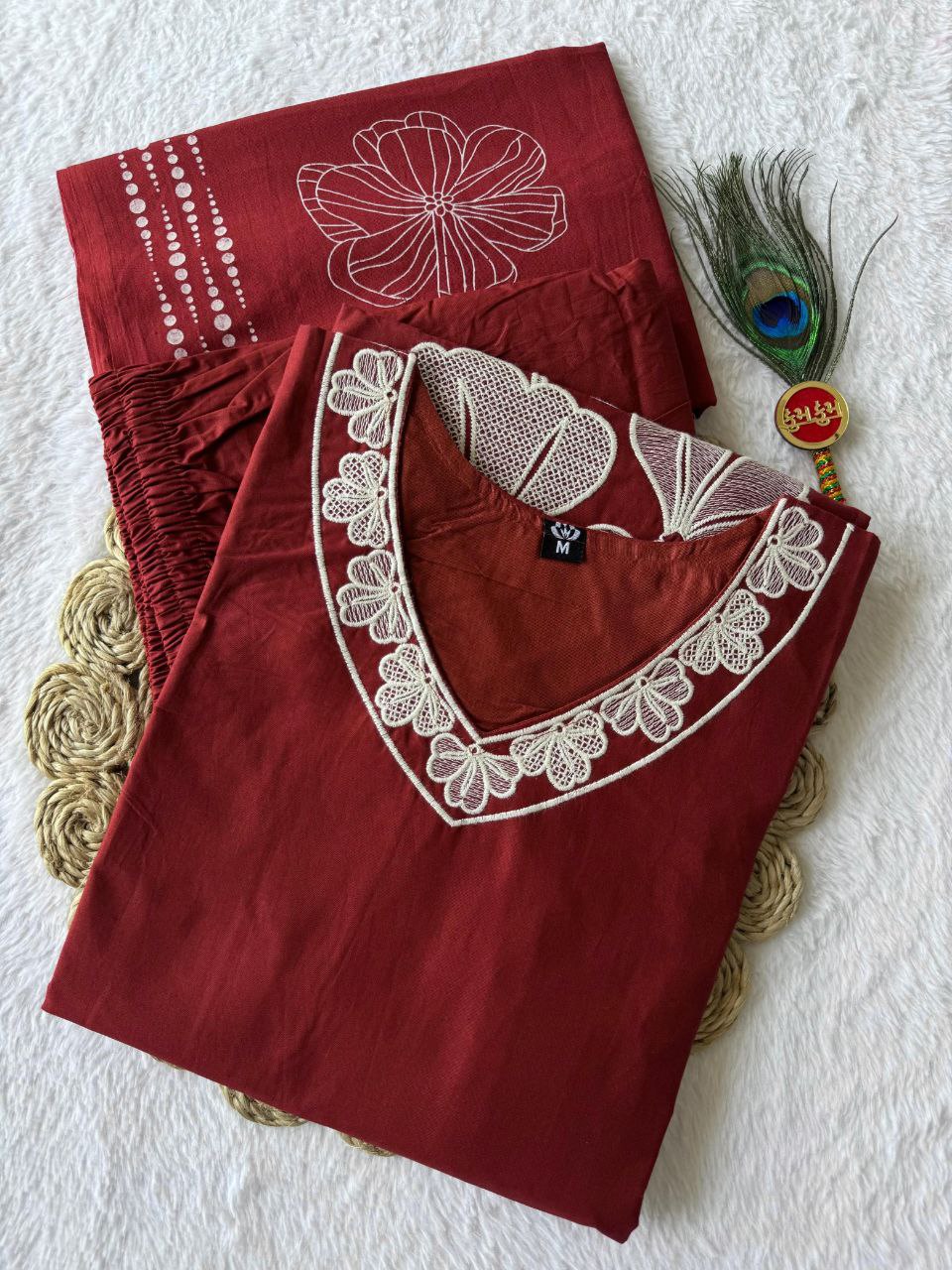 A-Line Kurti Pent Dupatta Set