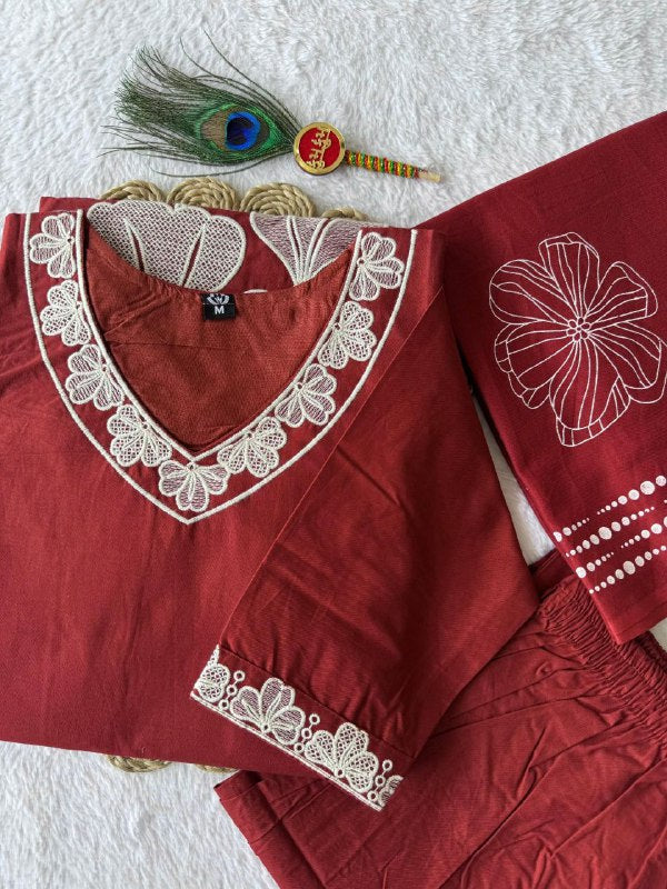 A-Line Kurti Pent Dupatta Set