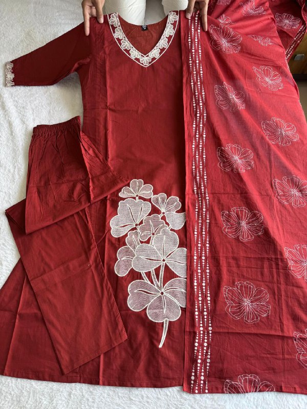 A-Line Kurti Pent Dupatta Set