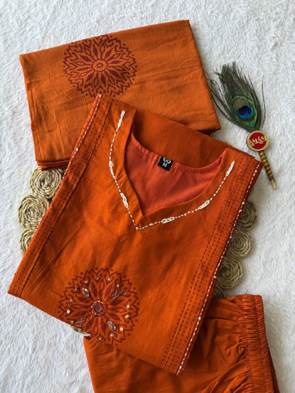 A-Line Kurti Pent Dupatta Set