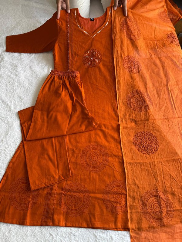 A-Line Kurti Pent Dupatta Set