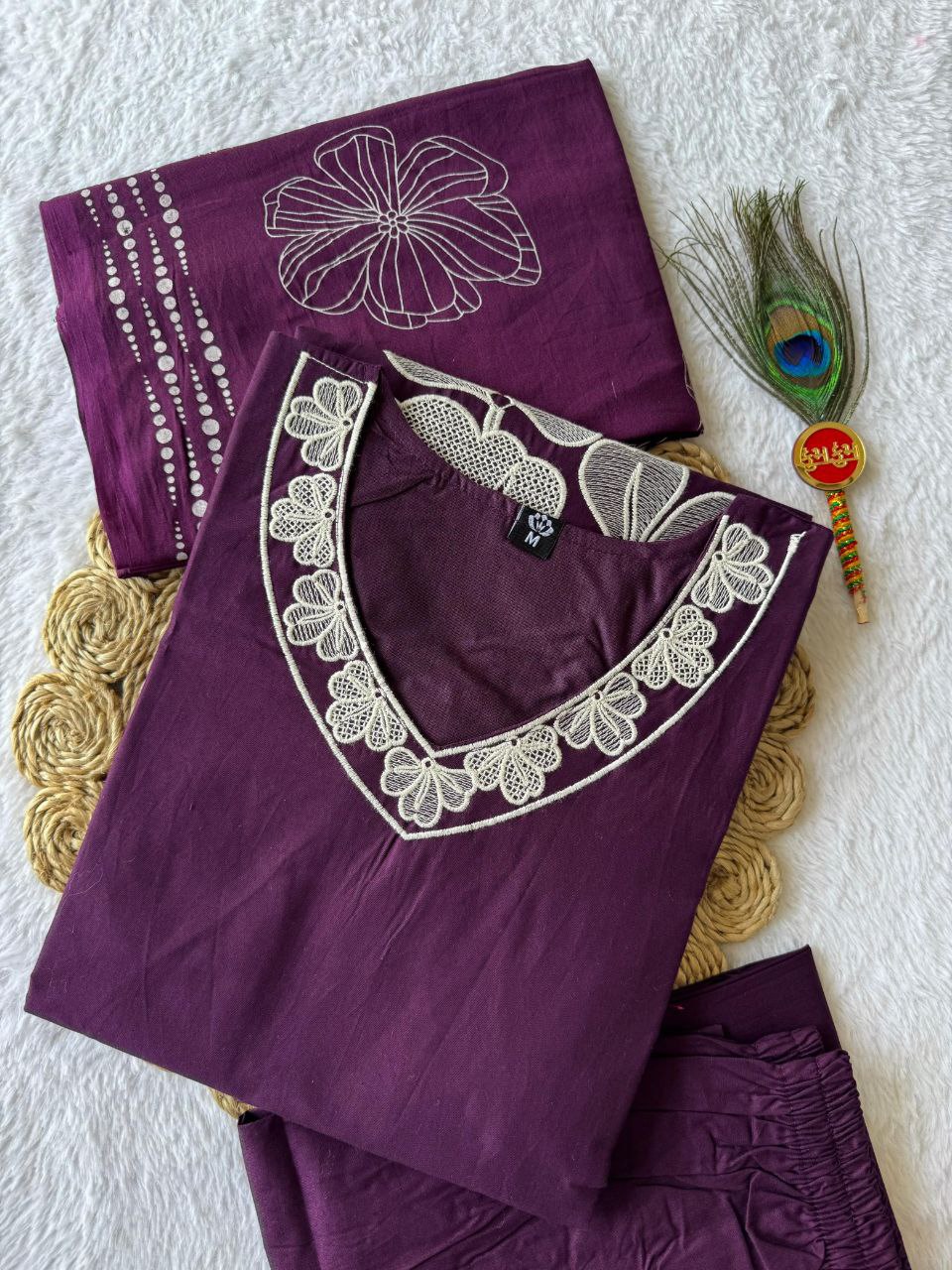 A-Line Kurti Pent Dupatta Set