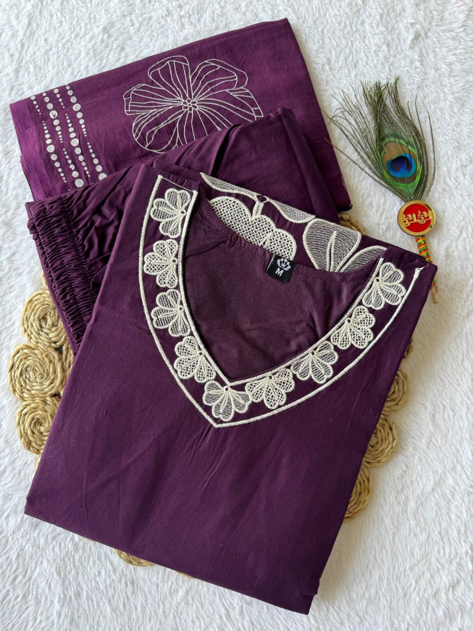 A-Line Kurti Pent Dupatta Set