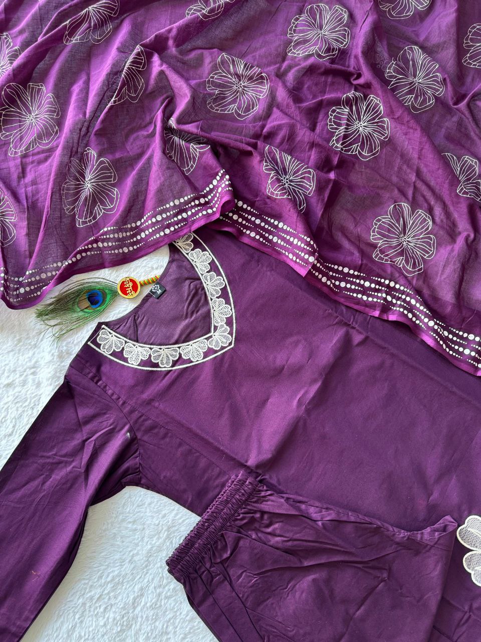 A-Line Kurti Pent Dupatta Set